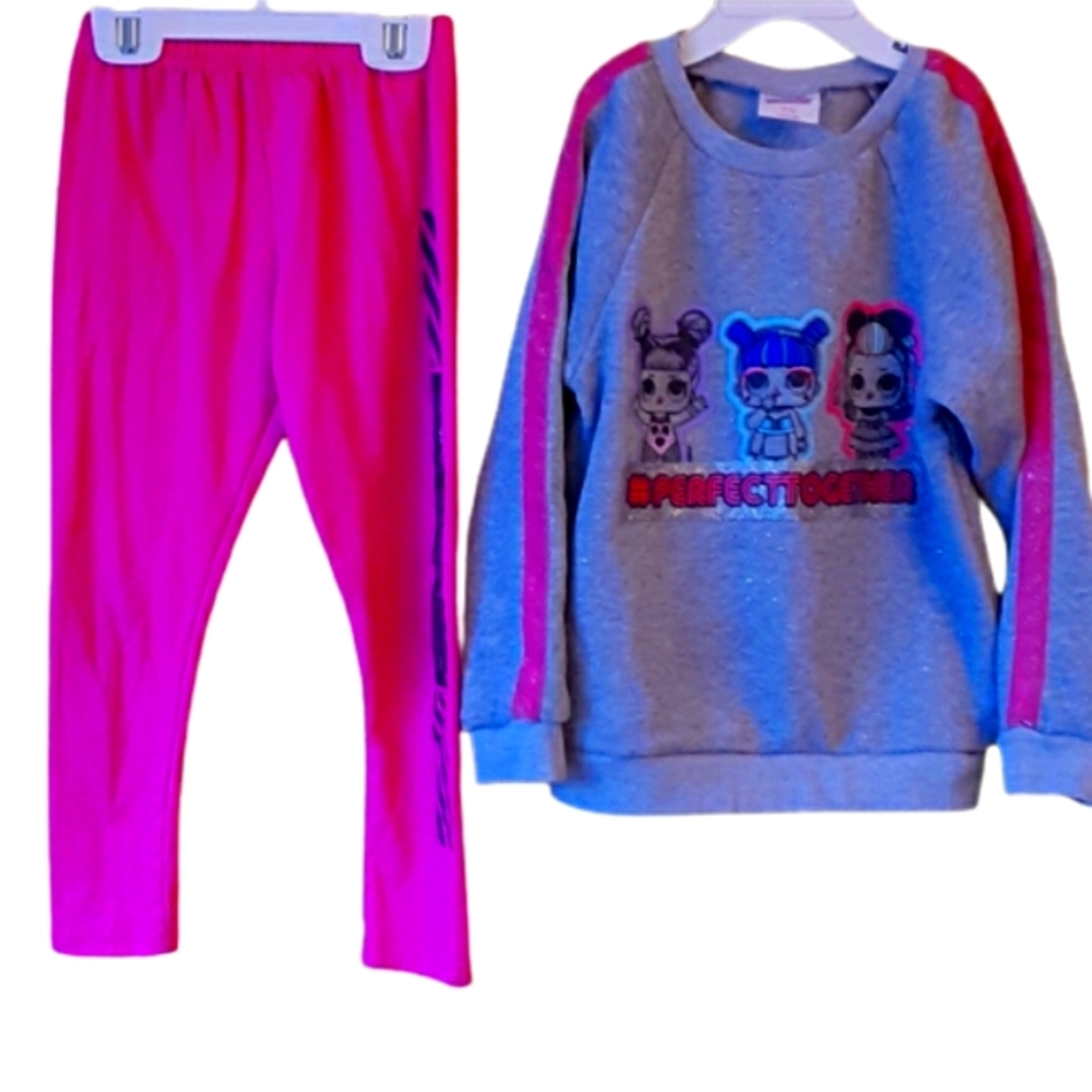 LOL Girls Matching Sweatsuit Size 5/6